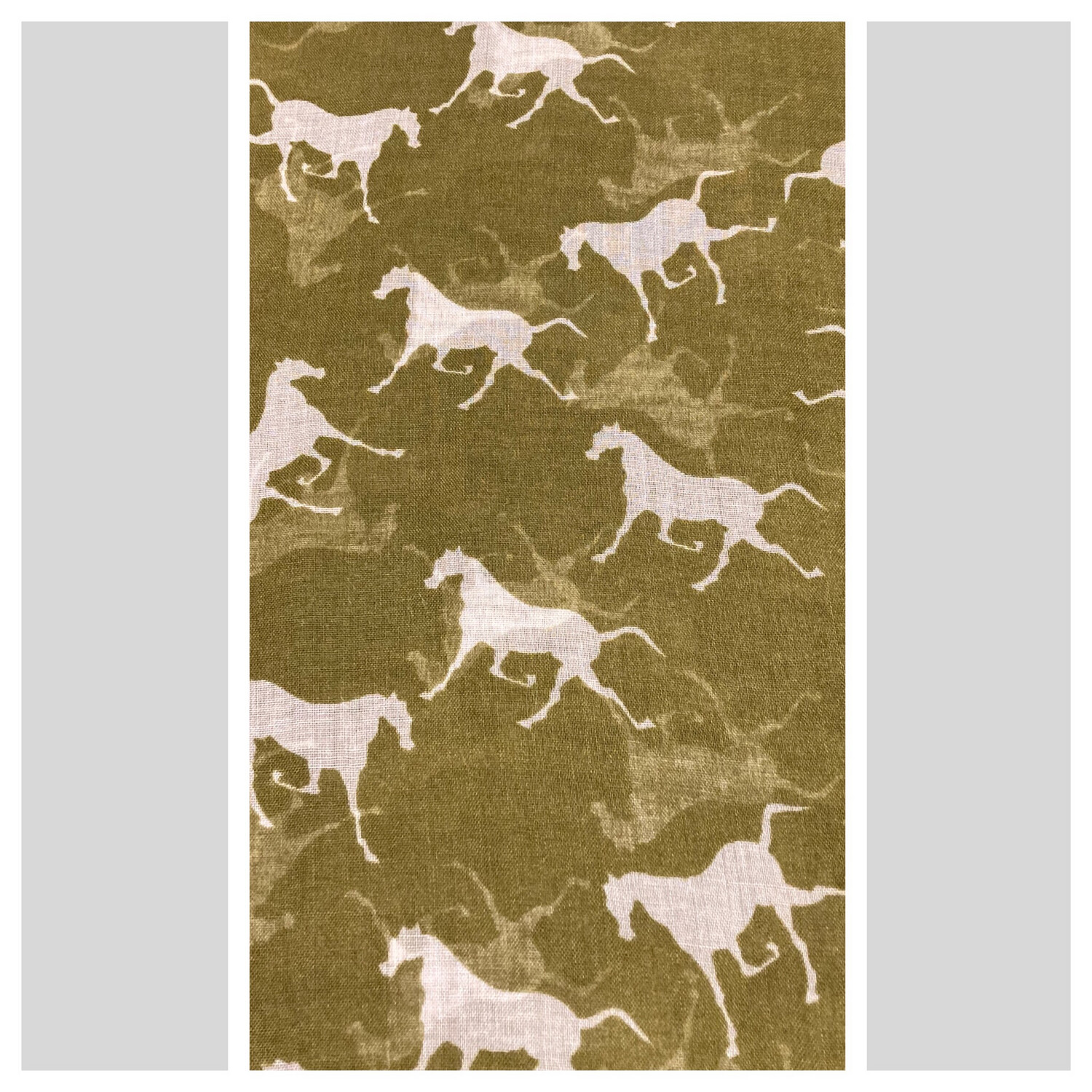 Horse Scarf - Olive