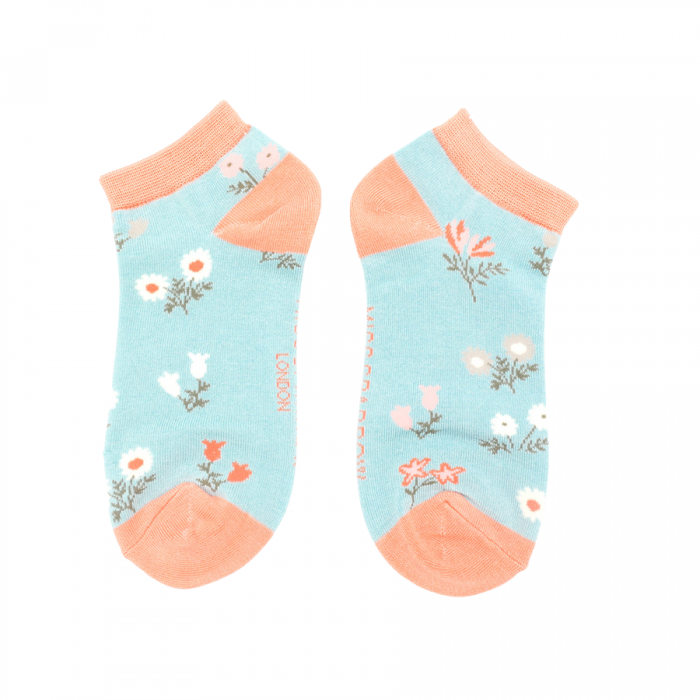 Flower Bamboo Trainer Socks