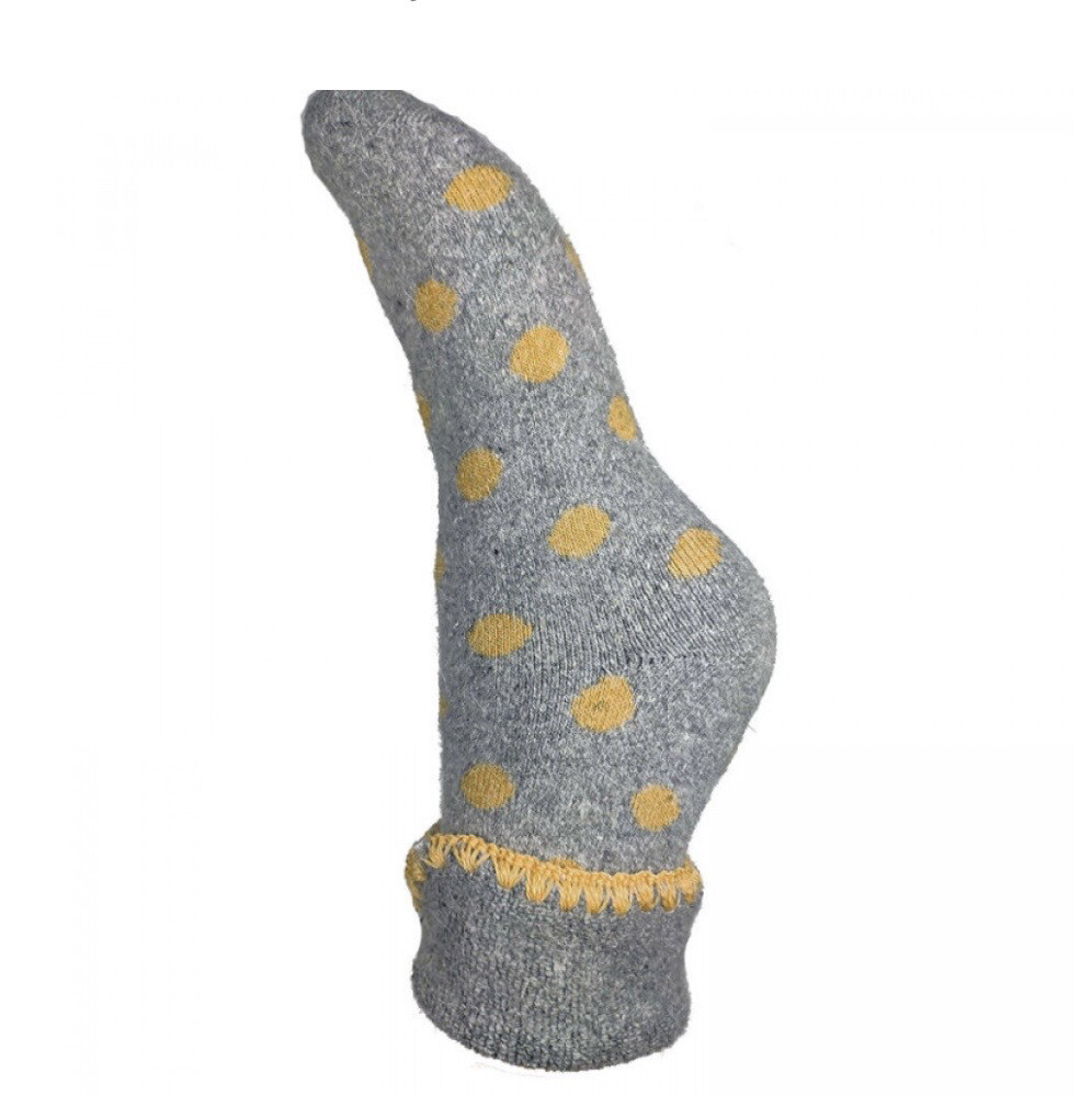 Mustard Spot Cosy Cuff Socks