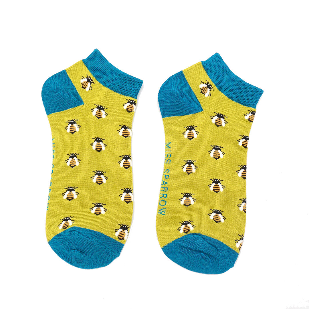 Bee Bamboo Trainer Socks