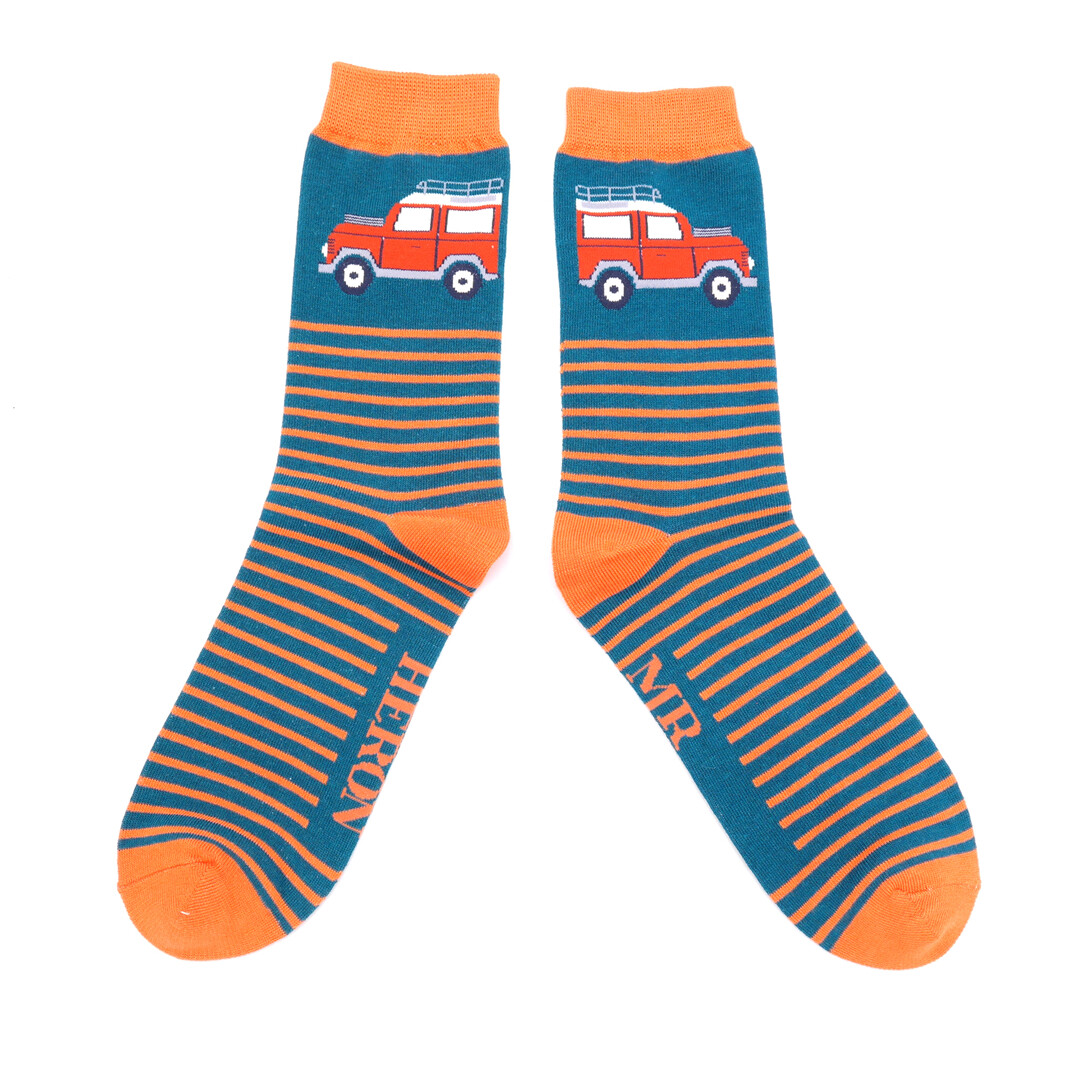 Jeeps And Stripes Bamboo Socks