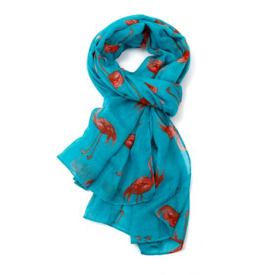 Flamingo Scarf - Turquoise