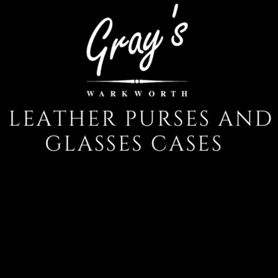 Leather Purses And Glasses Cases