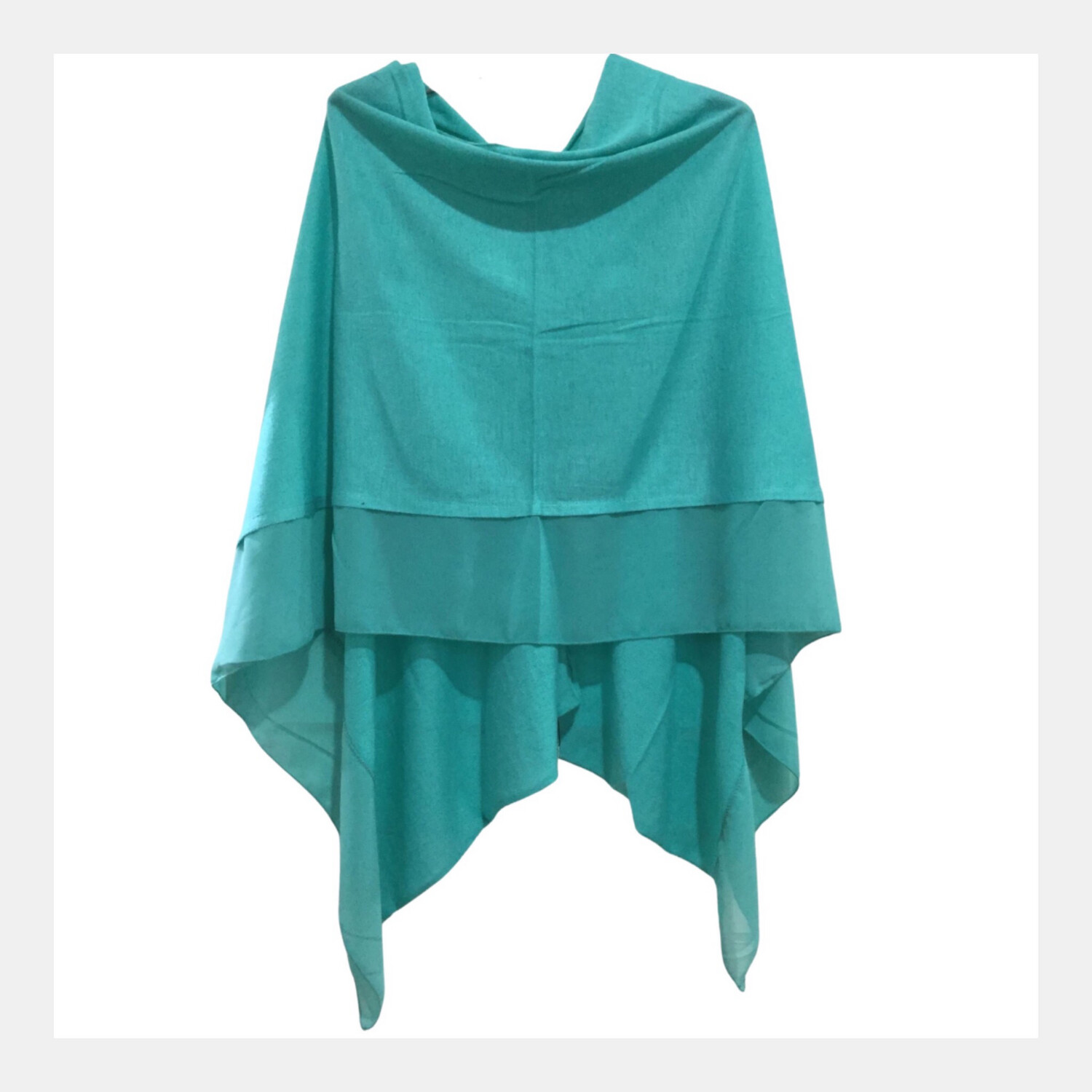 Turquoise Lightweight Poncho
