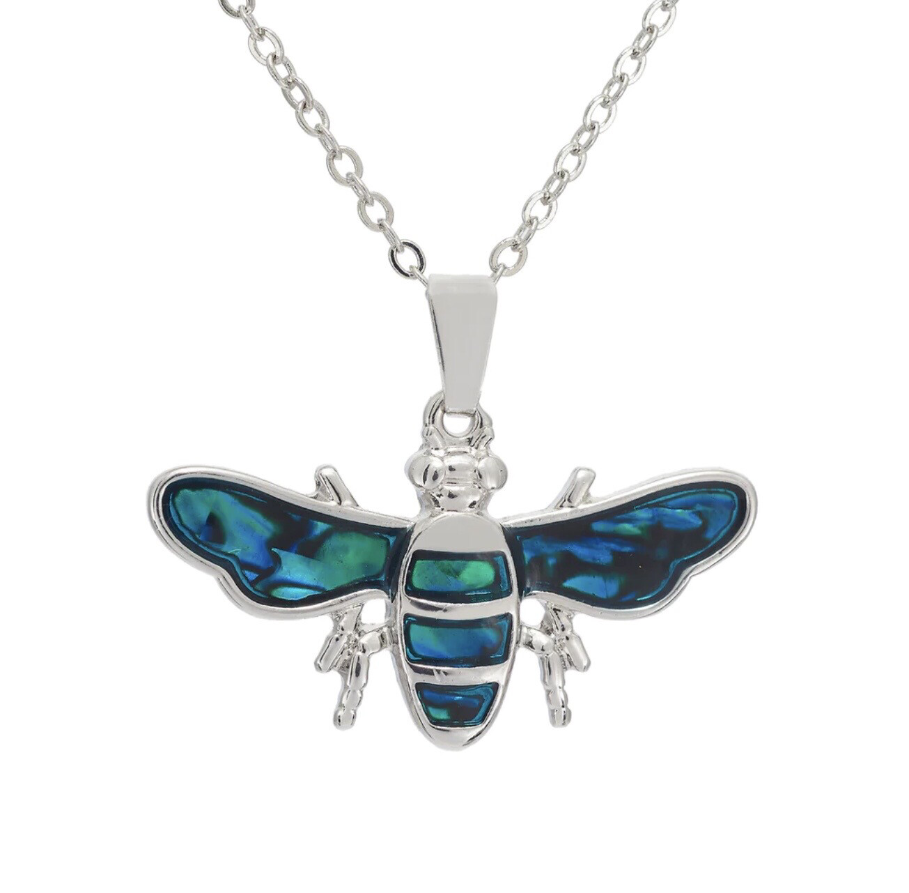 Paua Shell Bee Necklace