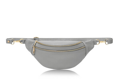 Grey Leather “Bum Bag”