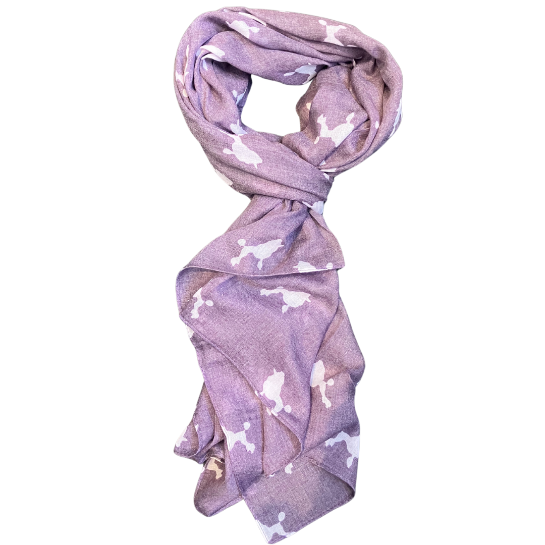 Poodle Scarf - Purple 