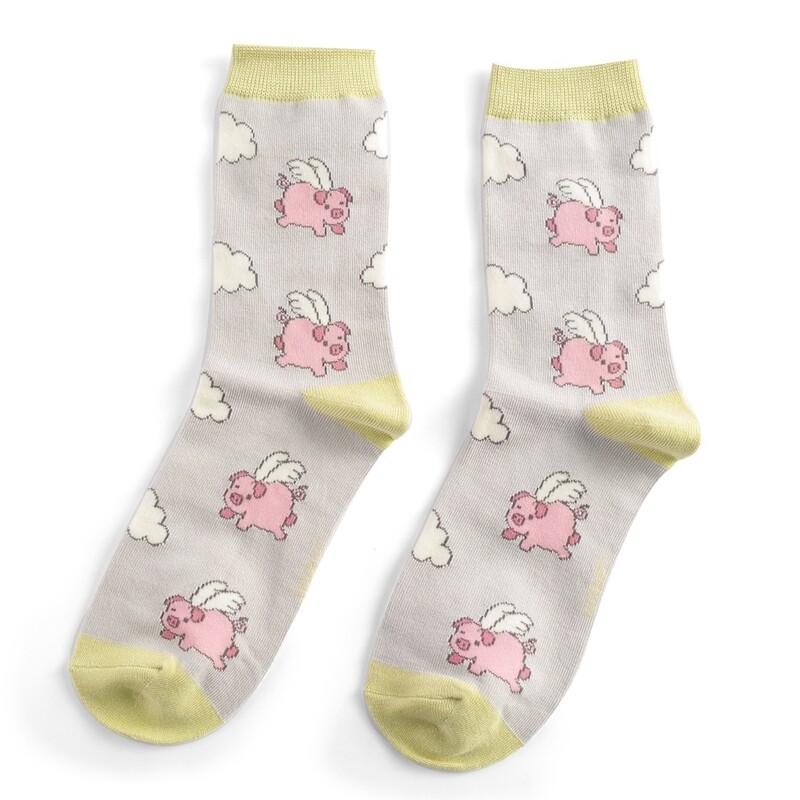 Flying Pig Bamboo Socks