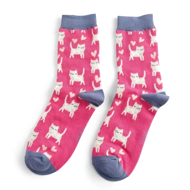 Sleepy Cat Bamboo Socks