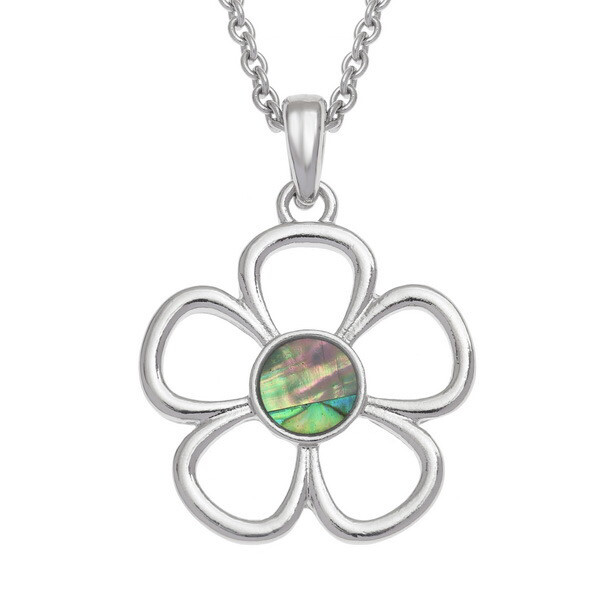 Daisy Paua Shell Necklace