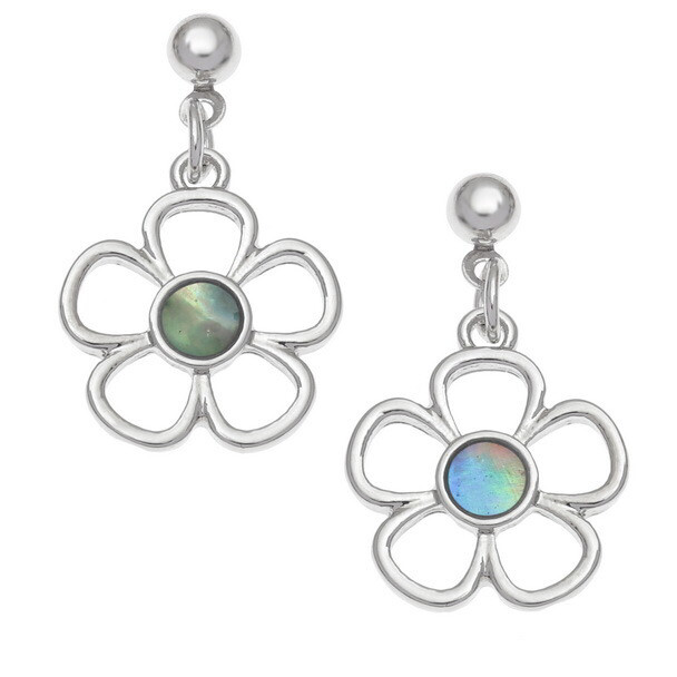 Daisy Paua Shell Stud Earrings