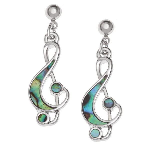 Treble Clef Stud Earrings