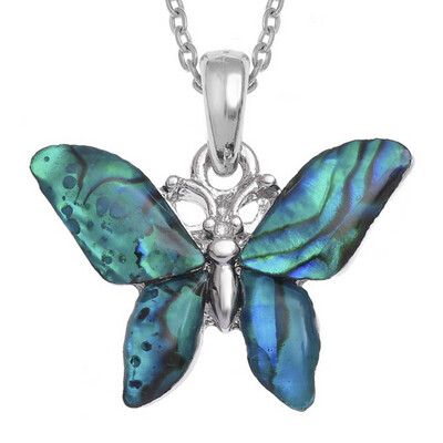 Butterfly Paua Shell Necklace