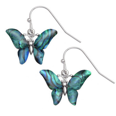 Butterfly Paua Shell Earrings