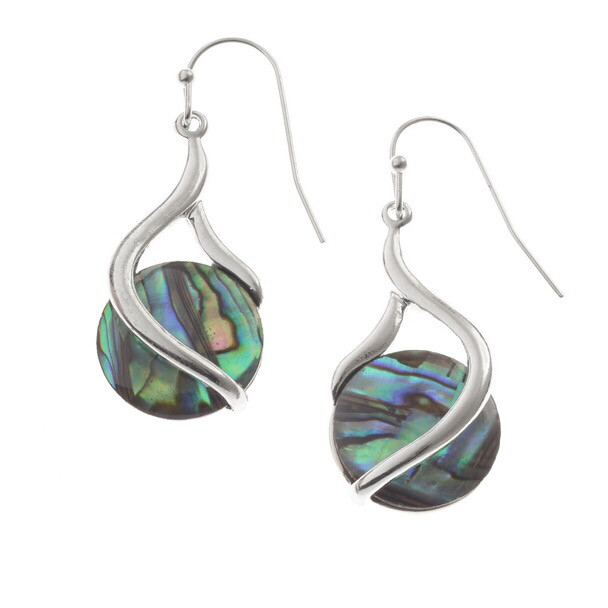 Twist Paua Shell Earrings