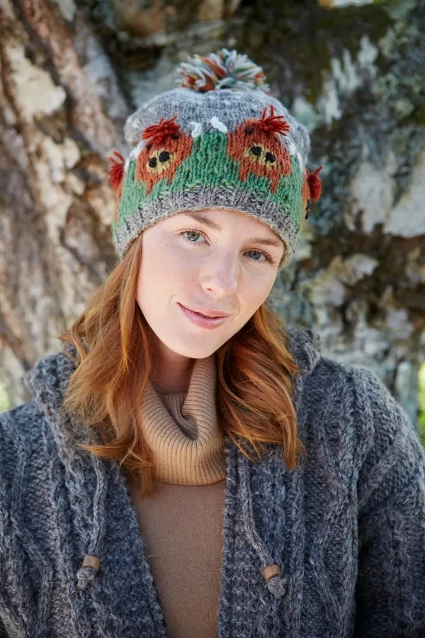 Highland Cow Bobble Beanie