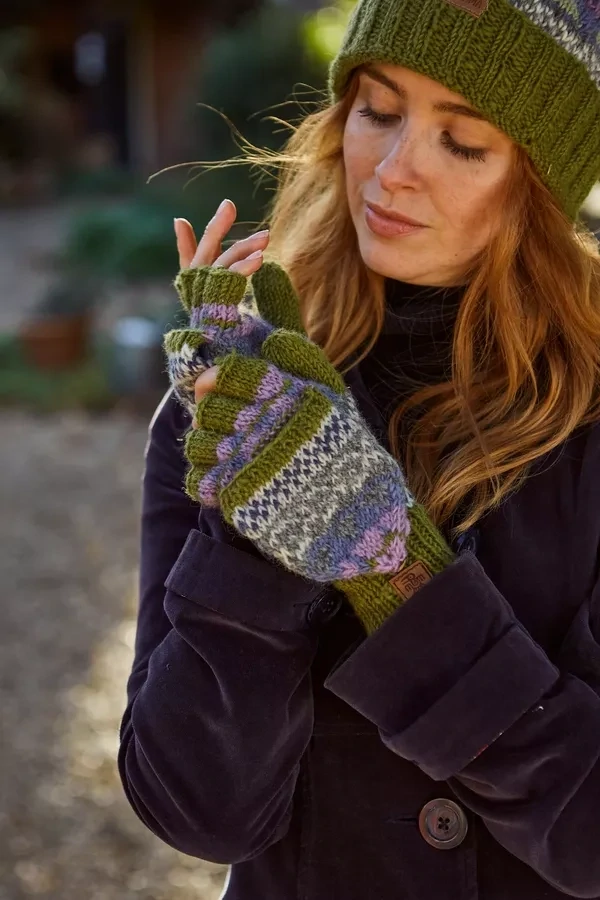 Fairisle Glove Mitts