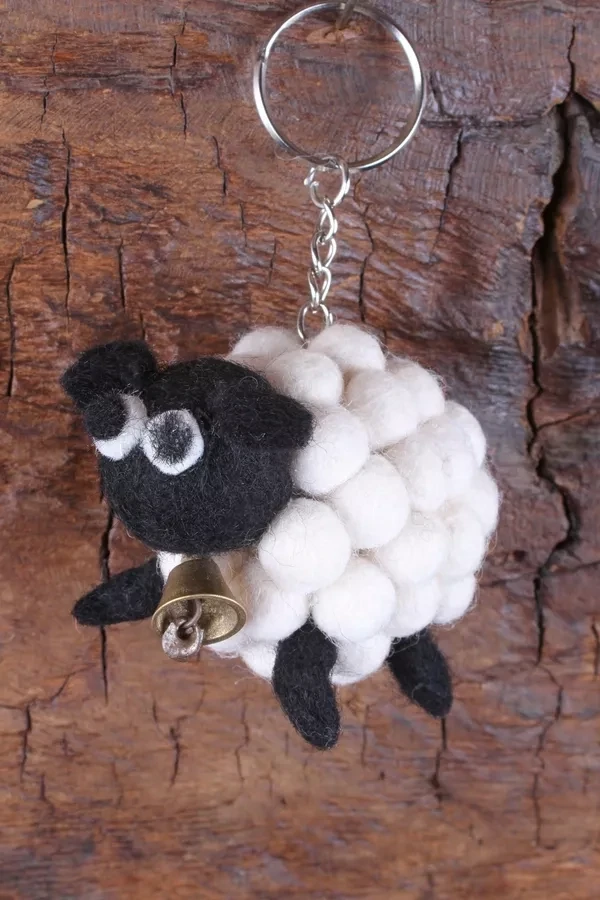 Hand Felted Tessa Keyring