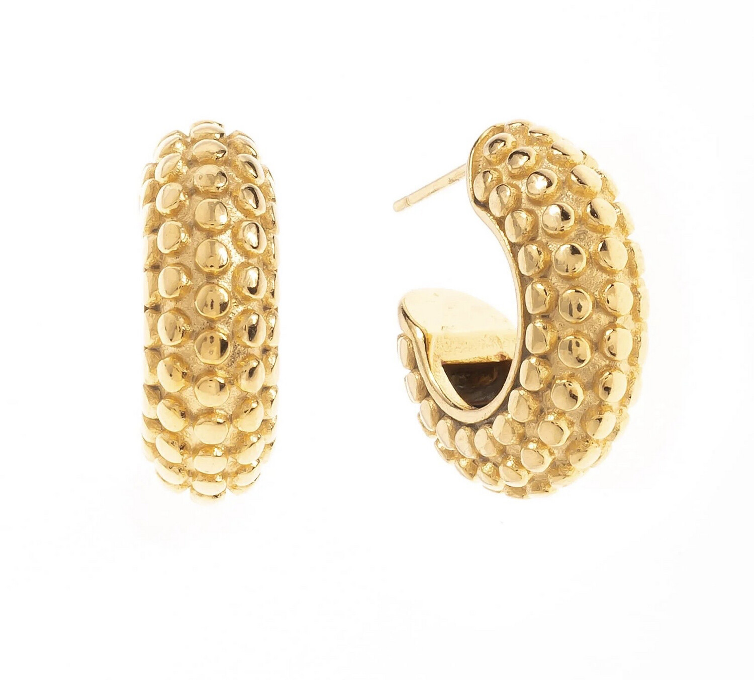 Textured Hoop Earrings