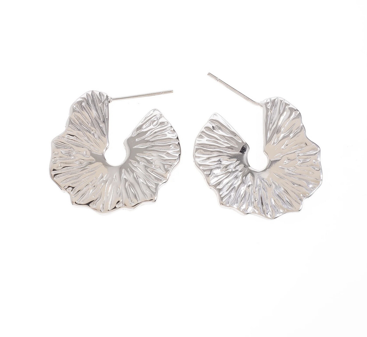 Textured Hoop Earrings