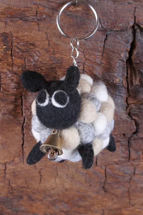 Hand Felted Helen Keyring