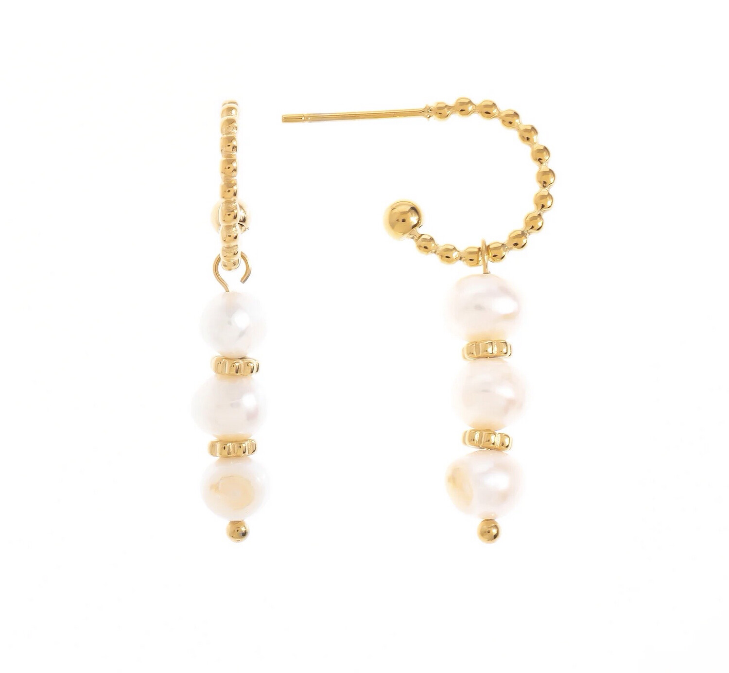 Multi Pearl Drop Earrings