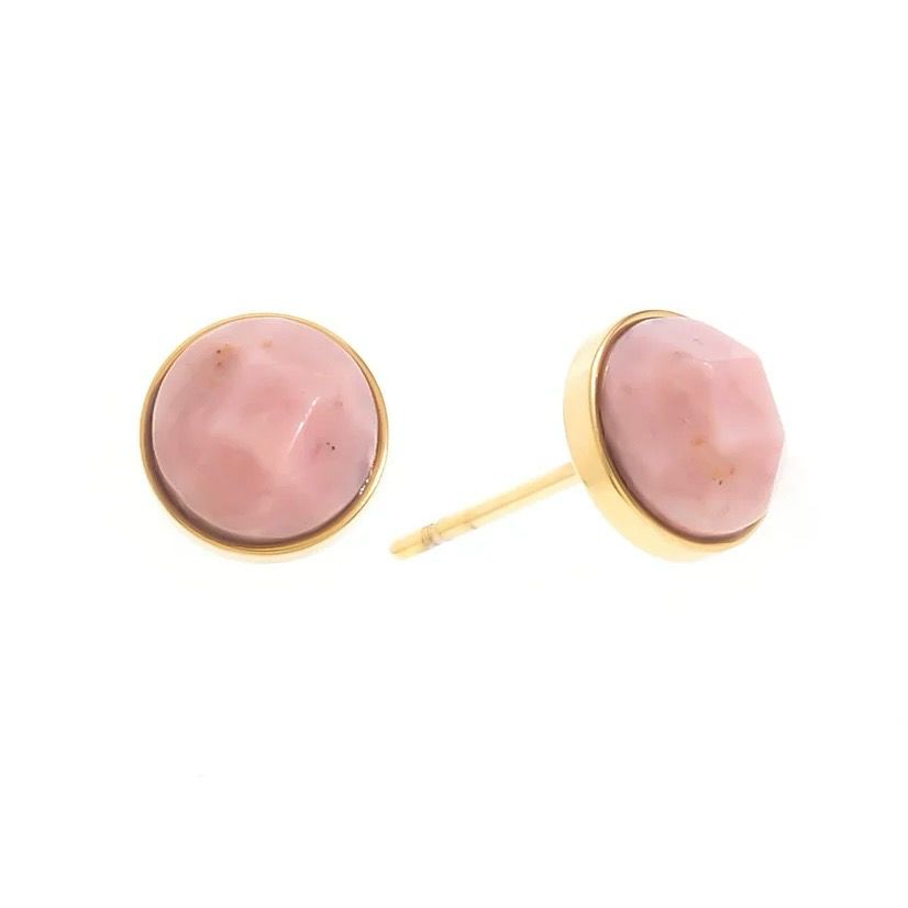 Pink Stone Earrings