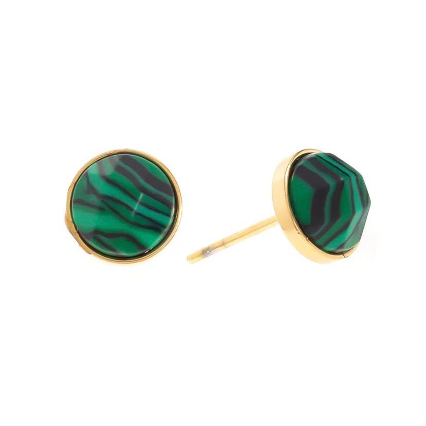Green Stone Earrings