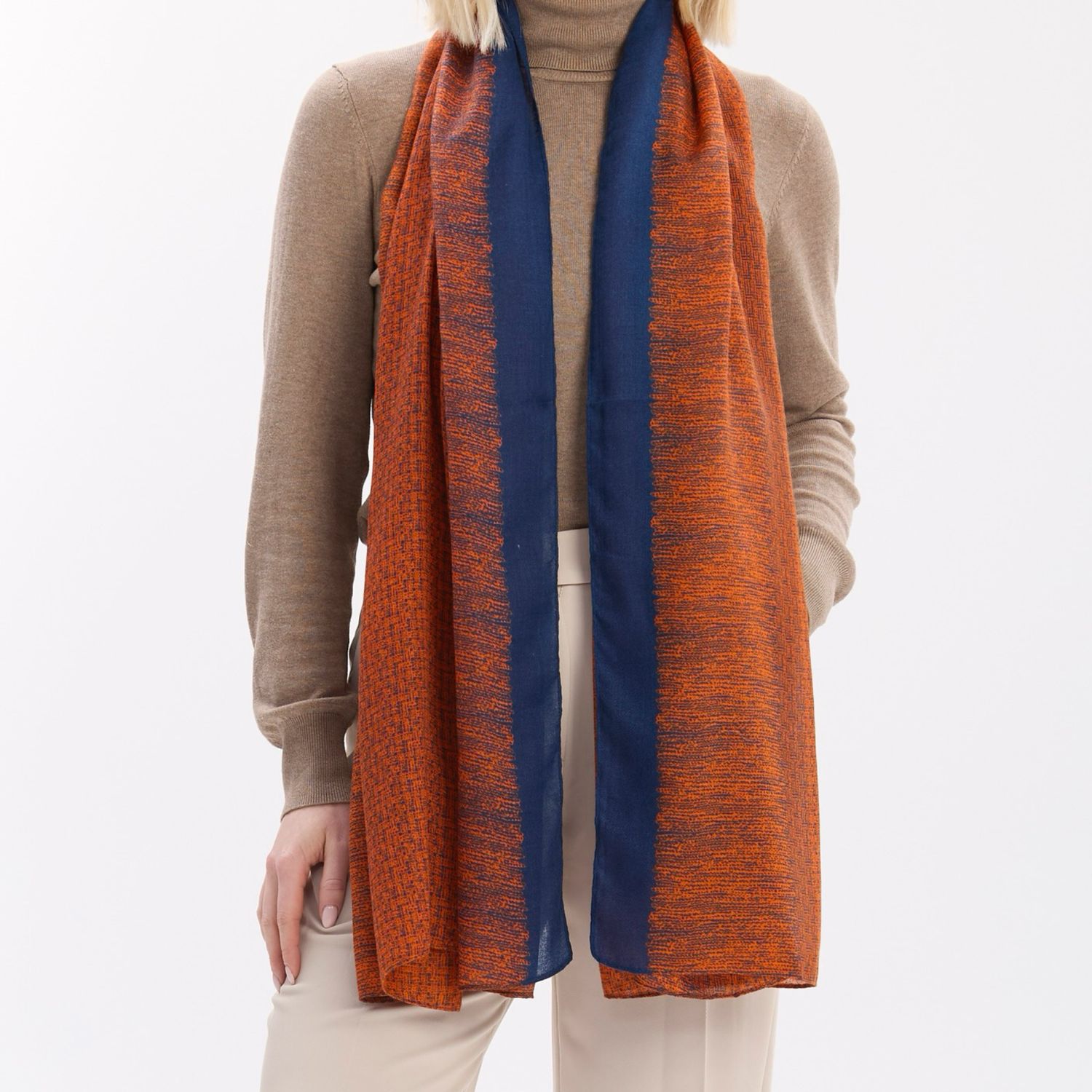 Tone Tone Orange Scarf