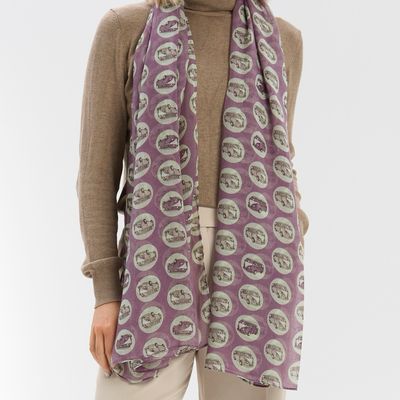 Camper Van Scarf - Purple