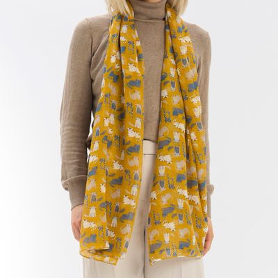 Cat Scarf - Mustard
