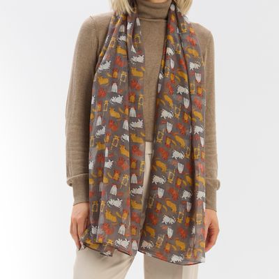 Cat Scarf - Grey