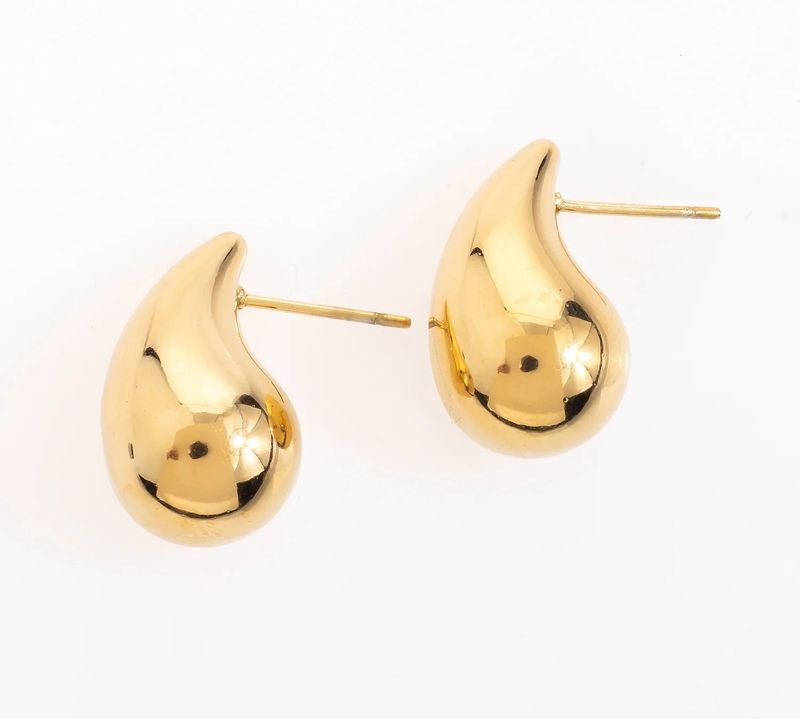 Small Teardrop Earrings - Gold