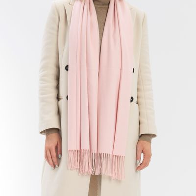 Medium Weight Plain Scarf - Pink