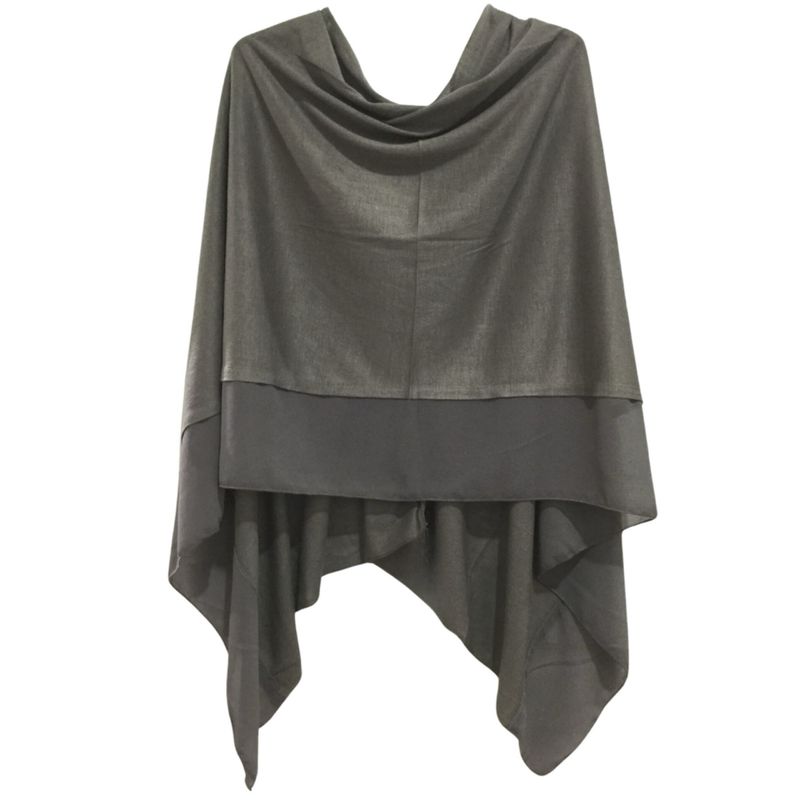 Fossil Grey Lightweight Poncho