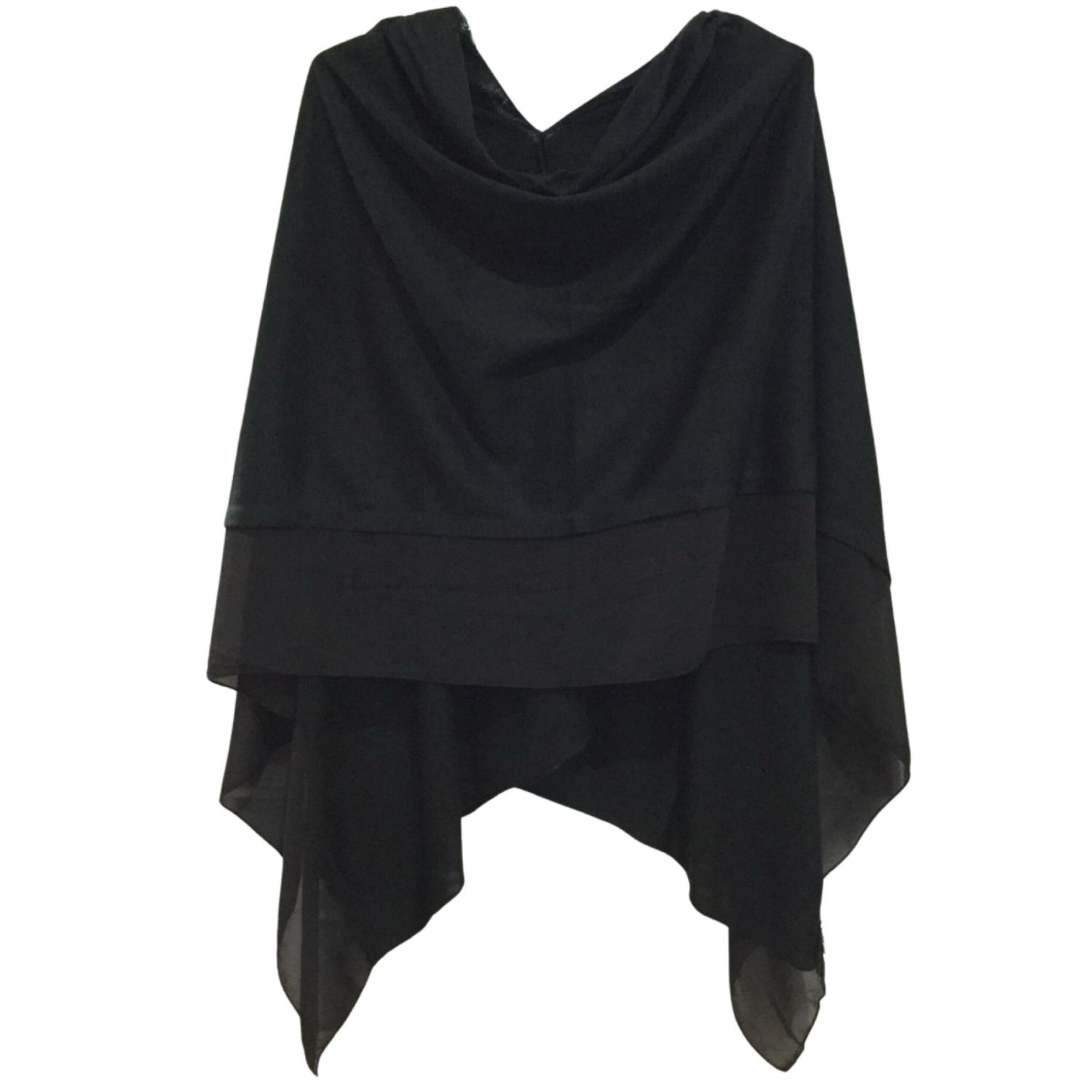 Black Lightweight Poncho