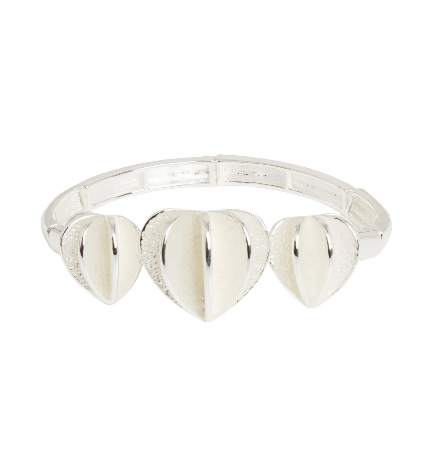Enamel Elasticated Heart Bracelet