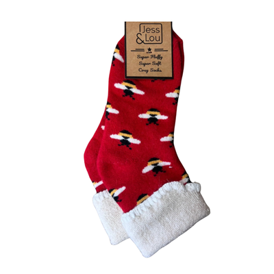 Red Bee Cosy Cuff Socks