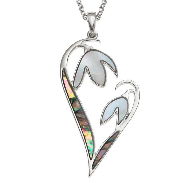 Snowdrop Paua Shell Necklace