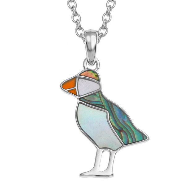 Puffin Paua Shell Necklace