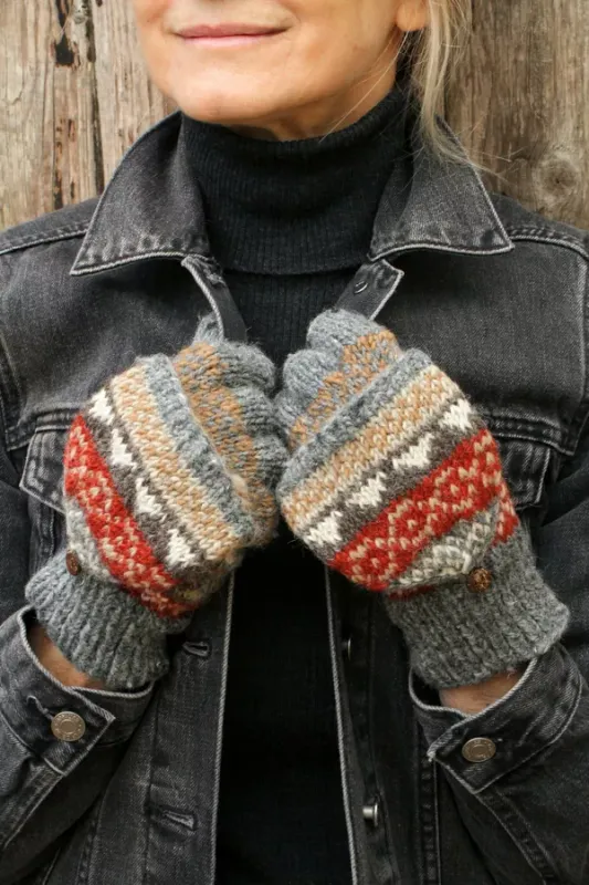 Fairisle Glove Mitts