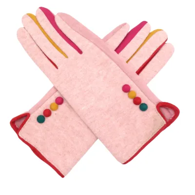 Pink Colour Finger Gloves