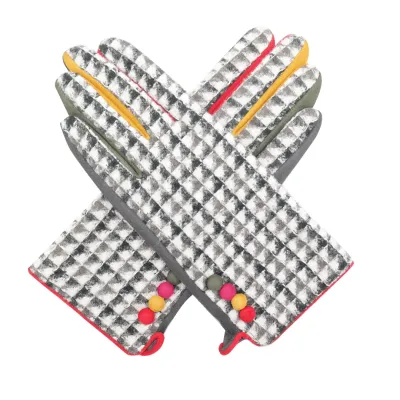 Check Colour Finger Gloves