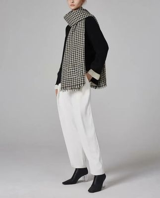 Black Check Scarf