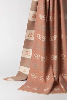 Luxury Butterfly Sketch Scarf - Pink