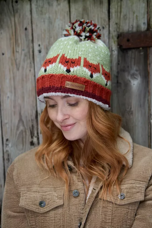 Foxes Bobble Beanie