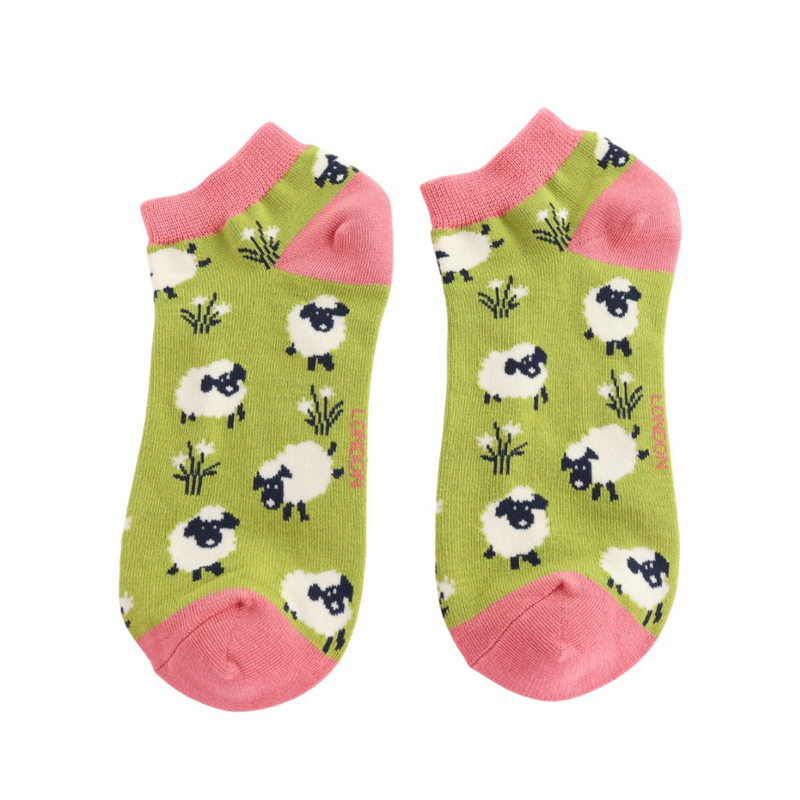 Sheep Bamboo Trainer Socks