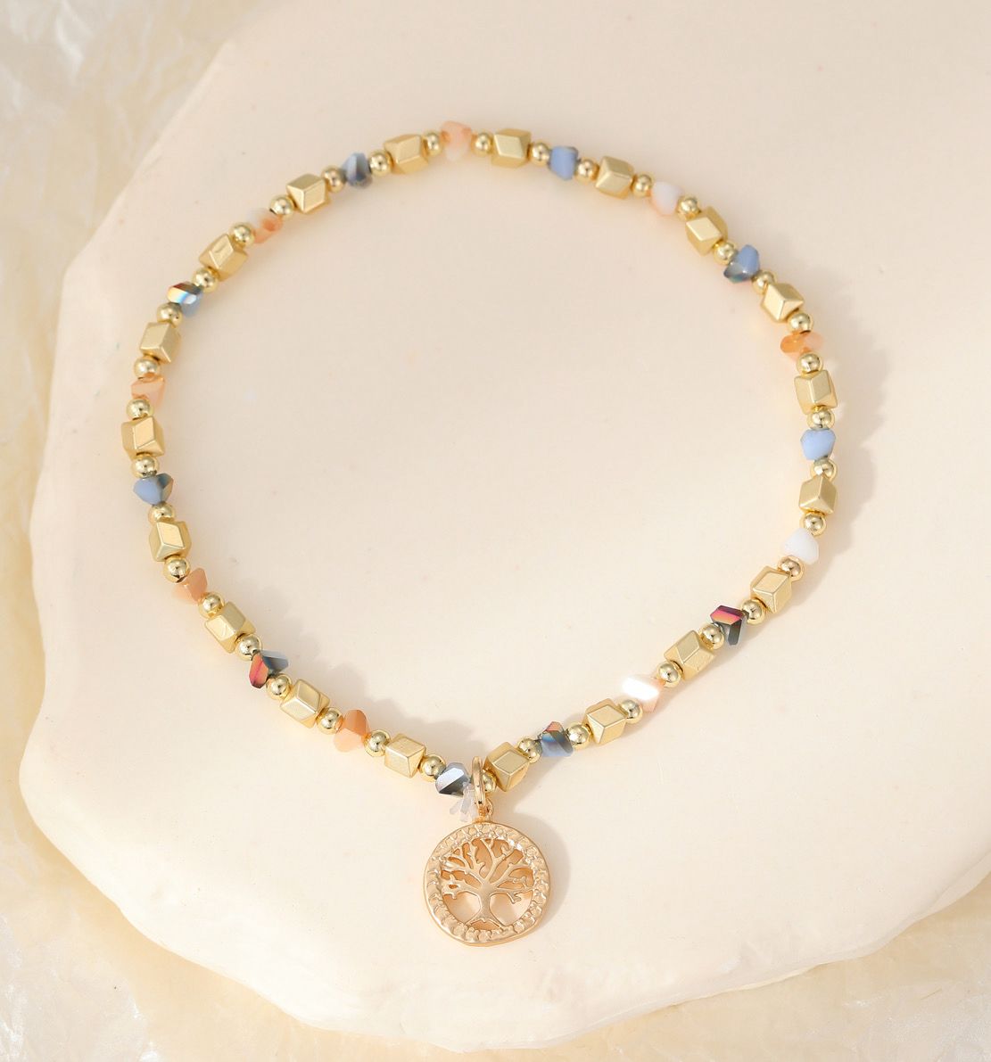 Tree Of Life Bracelet - Gold With Detailing