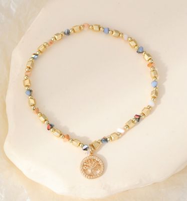 Tree Of Life Bracelet - Gold With Detailing