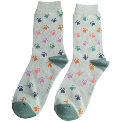 Paw Print Bamboo Socks